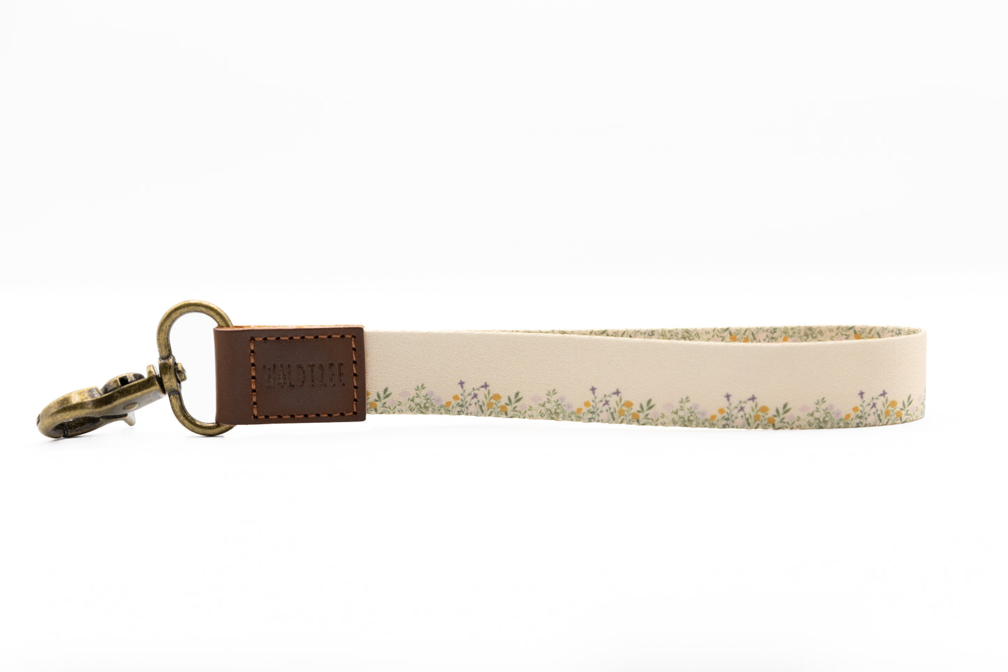 Floral flower field wristlet keychain