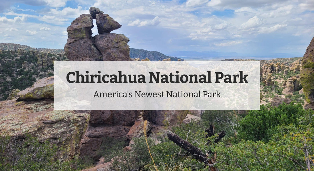 Chiricahua National Park: America's Newest National Park, title over rock pinnacles at Massai Point
