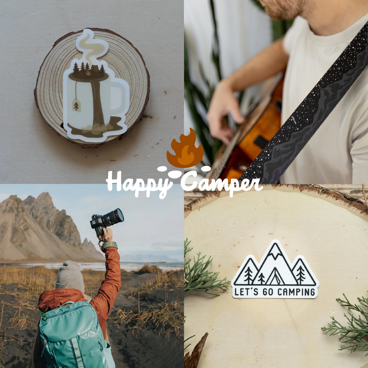 Happy Camper gift collection graphic