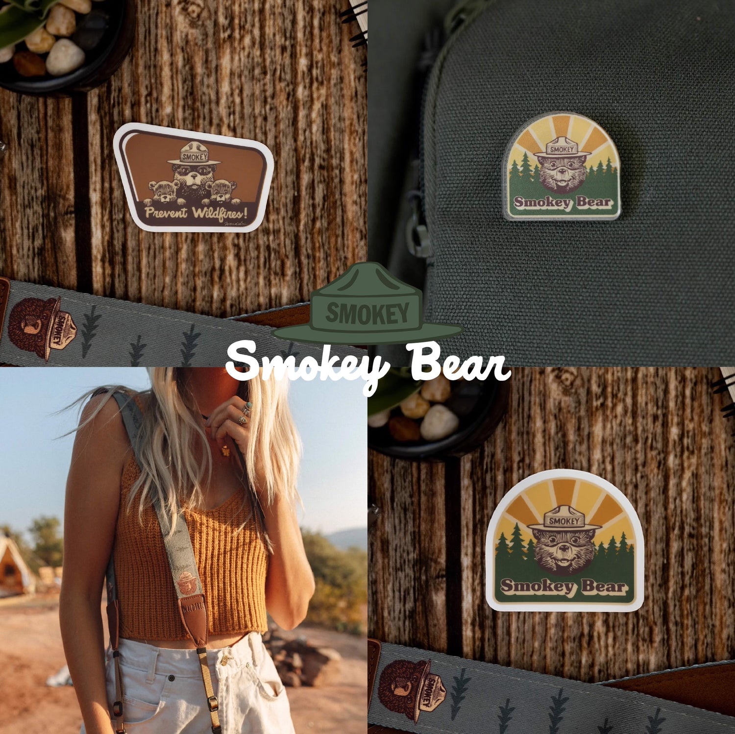 collection of Smokey Bear products