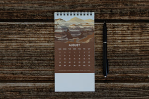 2024 Petrified Forest National park desk calendar by Wildtree