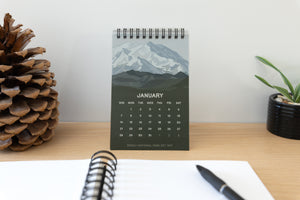 2024 Denali National park desk calendar by Wildtree