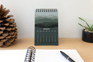 2024 Great Smokey Mountains National park desk calendar by Wildtree