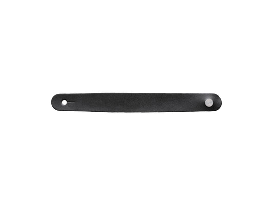 Ukulele headstock adapter in black leather