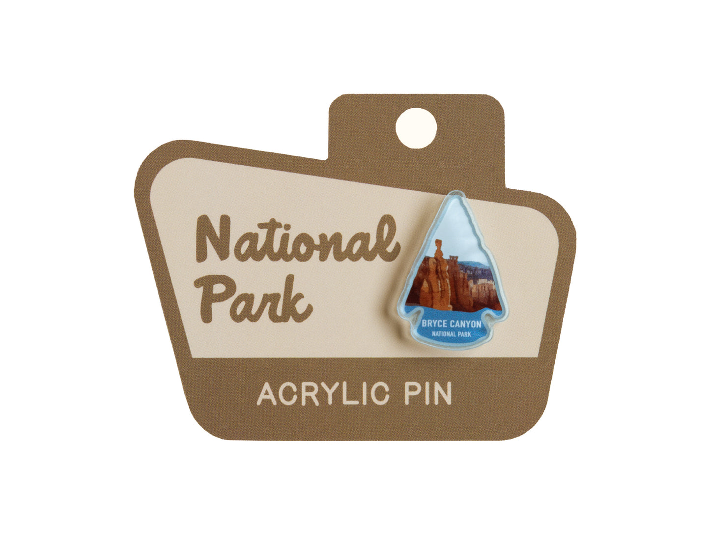 Bryce Canyon acrylic pin on wildtree backing