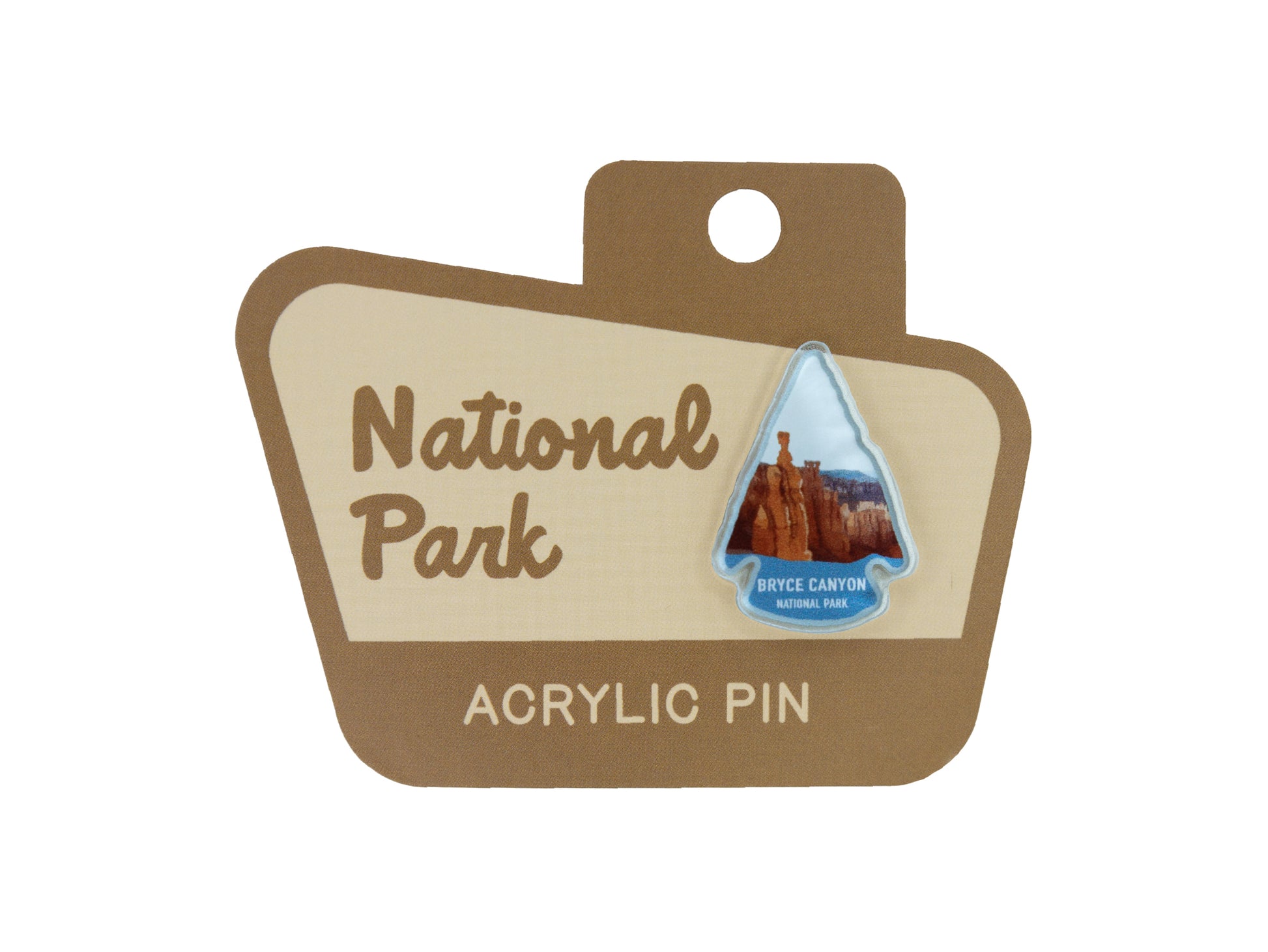 Bryce Canyon acrylic pin on wildtree backing