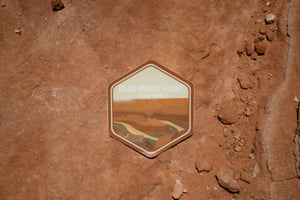 Dead horse point state park wildtree sticker on red rock background