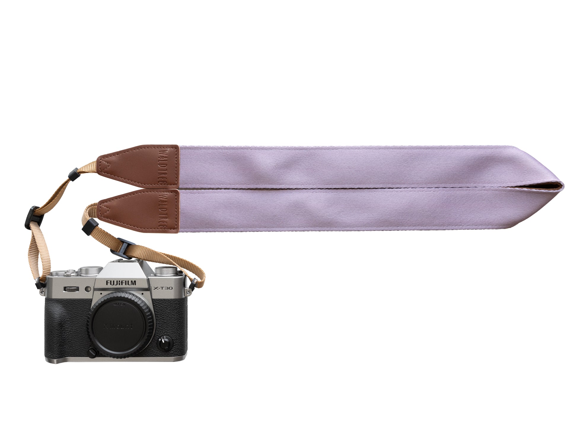 Dusty Violet solid color camera strap purple