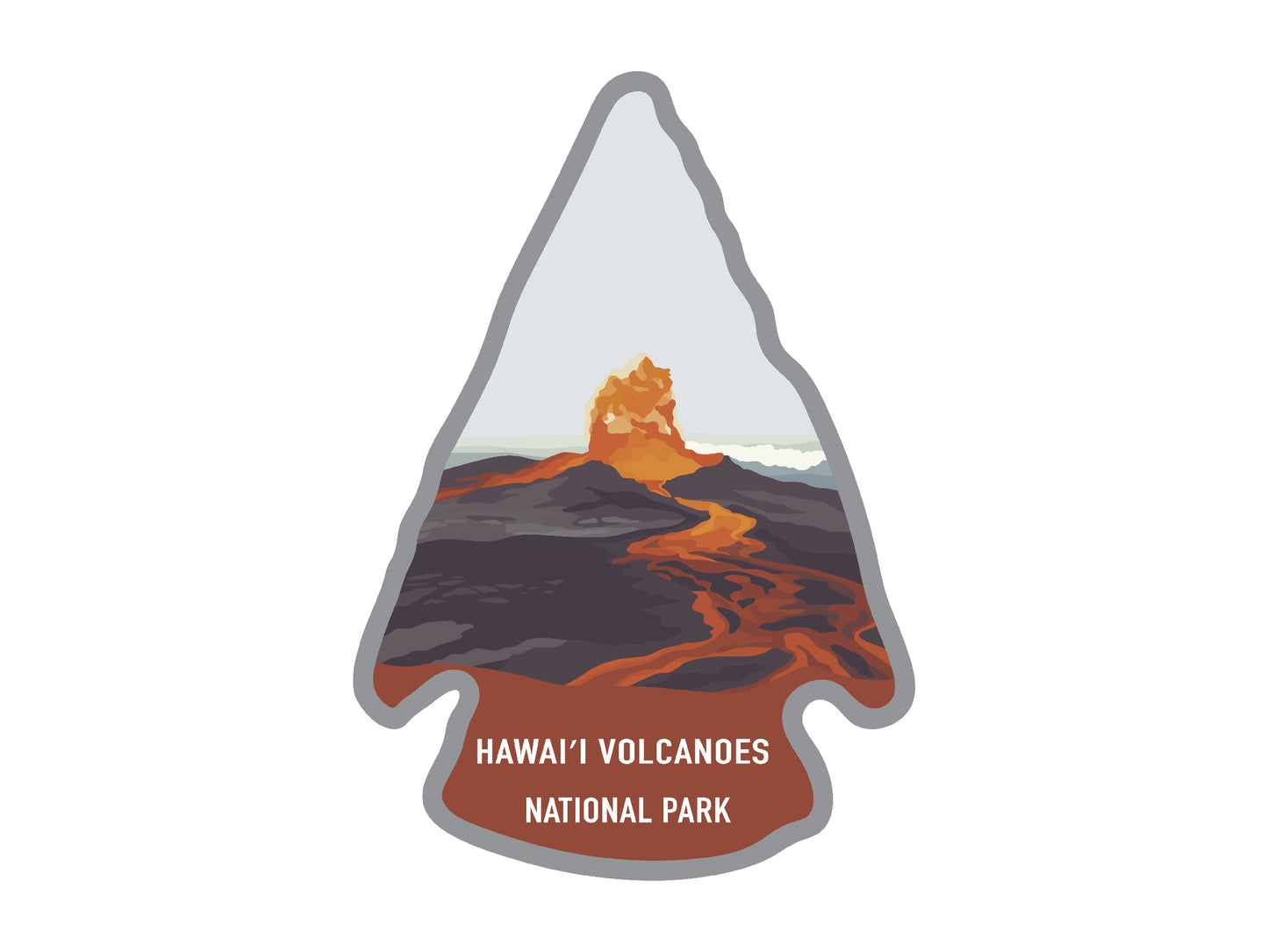 Hawaii Vocaoes national park sticker wildtree