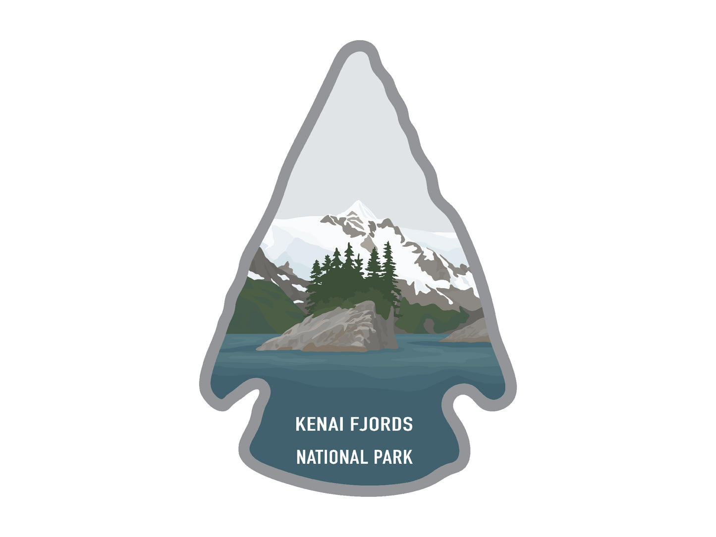 Kenai Fjords National Park sticker wildtree