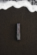 Load image into Gallery viewer, dark black camera strap with mountain range design
