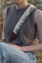 Load image into Gallery viewer, Mt and tree wildtree camera strap worn crossbody best camera strap for canon cameras
