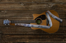 Load image into Gallery viewer, national park guitar strap attached to acoustic guitar
