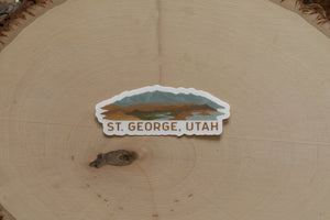 Saint George utah sticker , dixie rock, pinevalley mtn