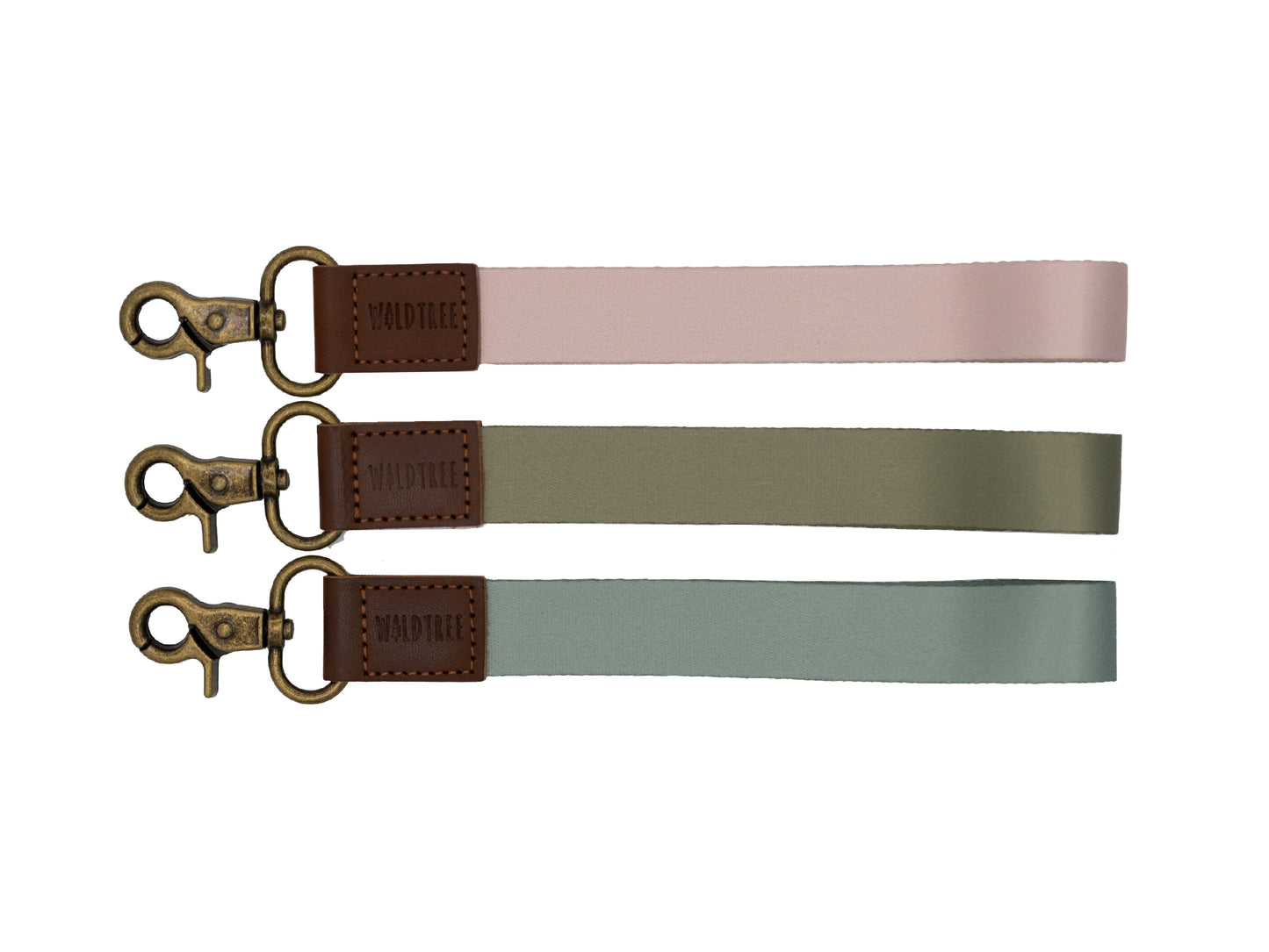 Solid-Colored Wristlet Keychain