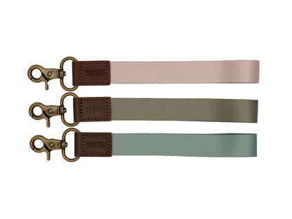 Solid-Colored Wristlet Keychain