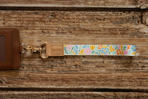 Summer Floral Wristlet Keychain