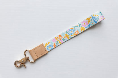 Summer Floral Keychain back of the design no logo