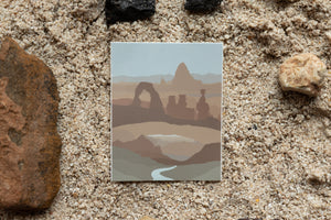 Sticker of utahs mighting 5 national parks