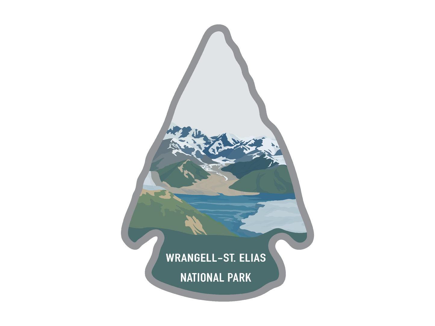 Wrangell ST.Elias National Park Wildtree sticker