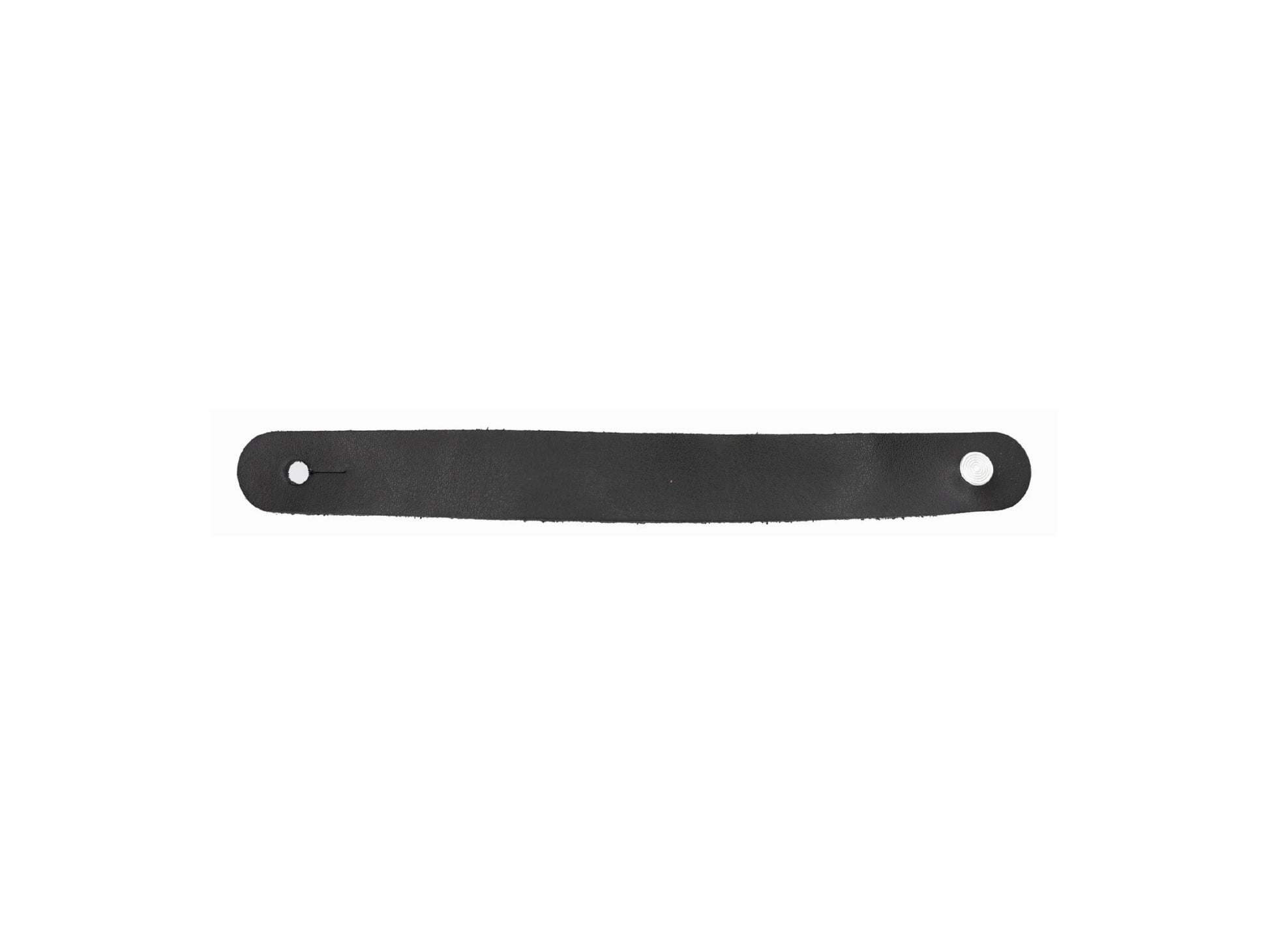 black leather headstock adapter for guitar strap
