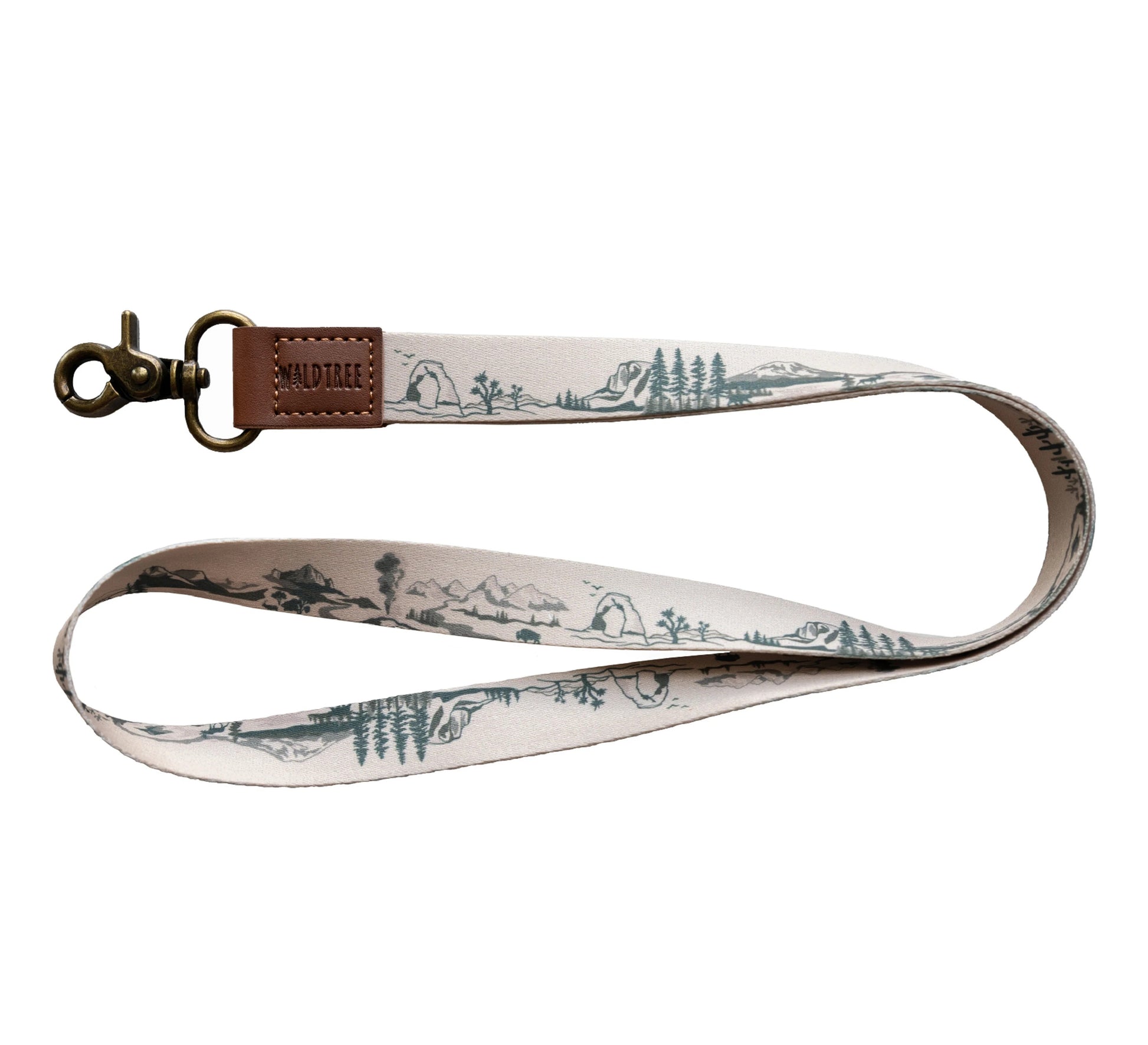 National park printed long lanyard