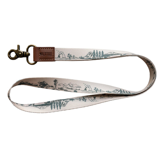 National park printed long lanyard
