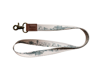 National park printed long lanyard