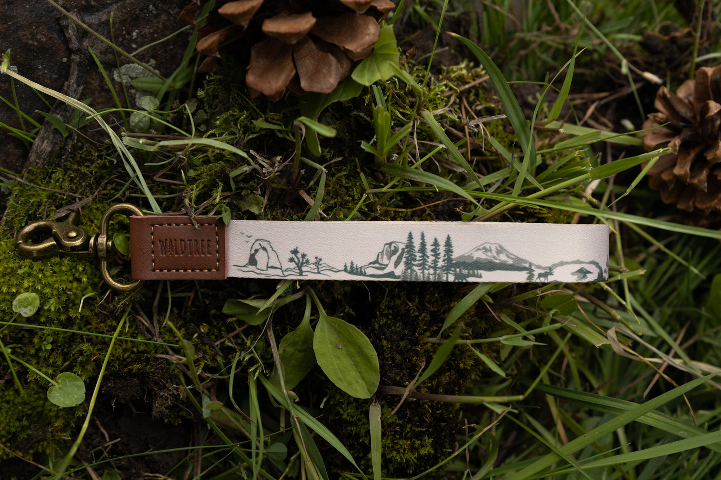       National-park-wristlet-keychain-wildtree  4472 × 2981px  national park wristlet keychain laying on forest floor