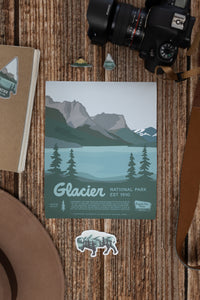 Wildtree Glacier National Park Poster