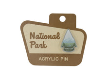 Load image into Gallery viewer, Wildtree Grand Teton National Park Acrylic Pin on National Park Shaped Sign Display Backing
