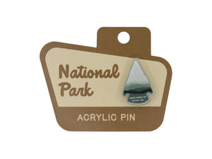 Wildtree Great Smoky Mountains National Park Acrylic Pin on National Park Shaped Sign Display Backing