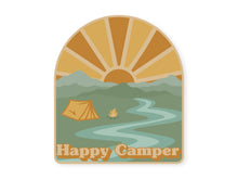 Load image into Gallery viewer, Happy Camper retro sticker
