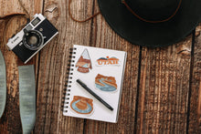 Load image into Gallery viewer, Wildtree Lake Powell, Utah, Grand canyon arrowhead, and horseshoe bend sticker sitting on notepad
