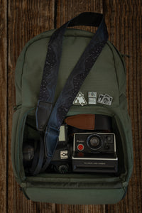 Wildtree Midnight Mountain Camera Strap featuring stars and mountains at night