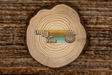 Load image into Gallery viewer, Smokey Bear Only You Retro Sticker laying on wood
