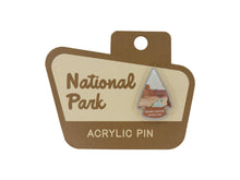 Load image into Gallery viewer, Wildtree Grand Canyon National Park Acrylic Pin on National Park Shaped Sign Display Backing
