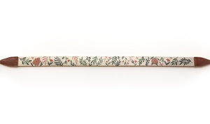 wildtree green and pink Moody Flower Camera Strap botanical flowers print 