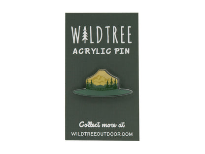 Wildtree Park Ranger Hat Respect our Parks acrylic pin