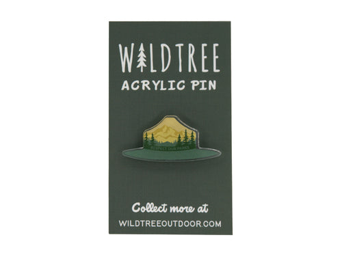 Wildtree Park Ranger Hat Respect our Parks acrylic pin