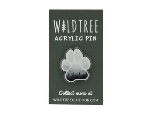 Wildtree adventure paw acrylic pin