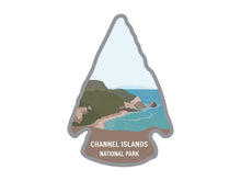 Load image into Gallery viewer, National park arrowhead shaped stickers of channel islands national park California
