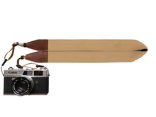 Load image into Gallery viewer, Wildtree Dune colored Camera strap connected to camera
