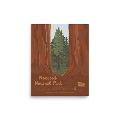 Redwood National Park Poster