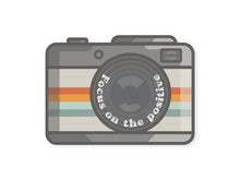 Load image into Gallery viewer, Focus on the positive retro camera sticker
