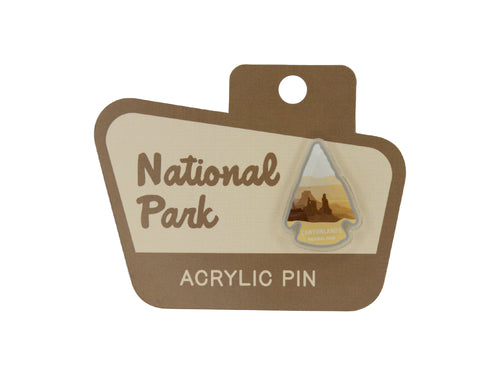 Wildtree Acrylic pin design of Canyonlands National Park located in Moab Utah