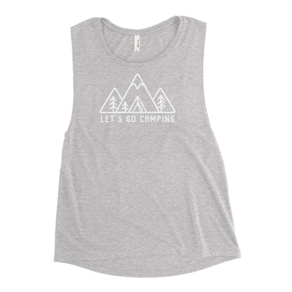 Let's Go Camping Ladies’ Muscle Tank