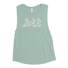 Load image into Gallery viewer, Grow Wild Ladies’ Muscle Tank
