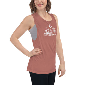 Let's Go Camping Ladies’ Muscle Tank